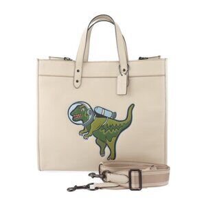 COACH Beige Leather Shoulder Bag